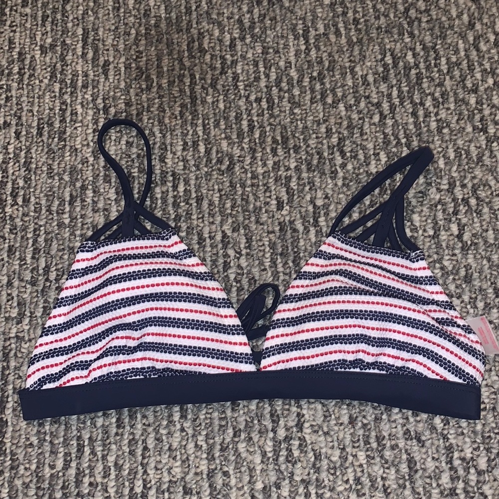 Xhilaration bikini top red white and blue